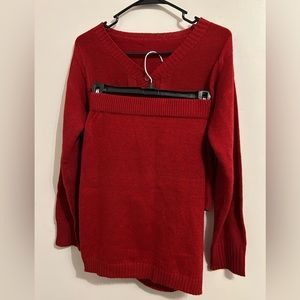 Red 2 piece skirt and sweater